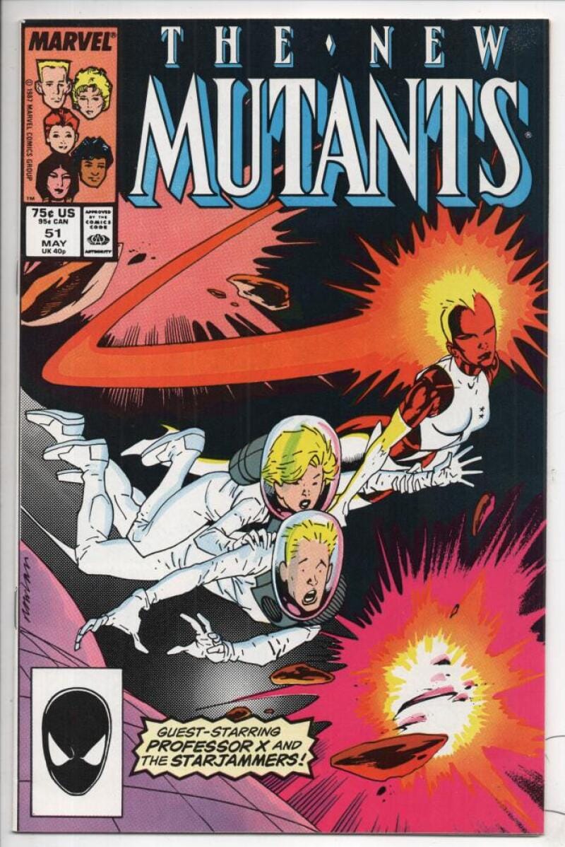 The New Mutants #51 (1987) - Guest-Starring Professor X & The Starjammers - Marvel Comics