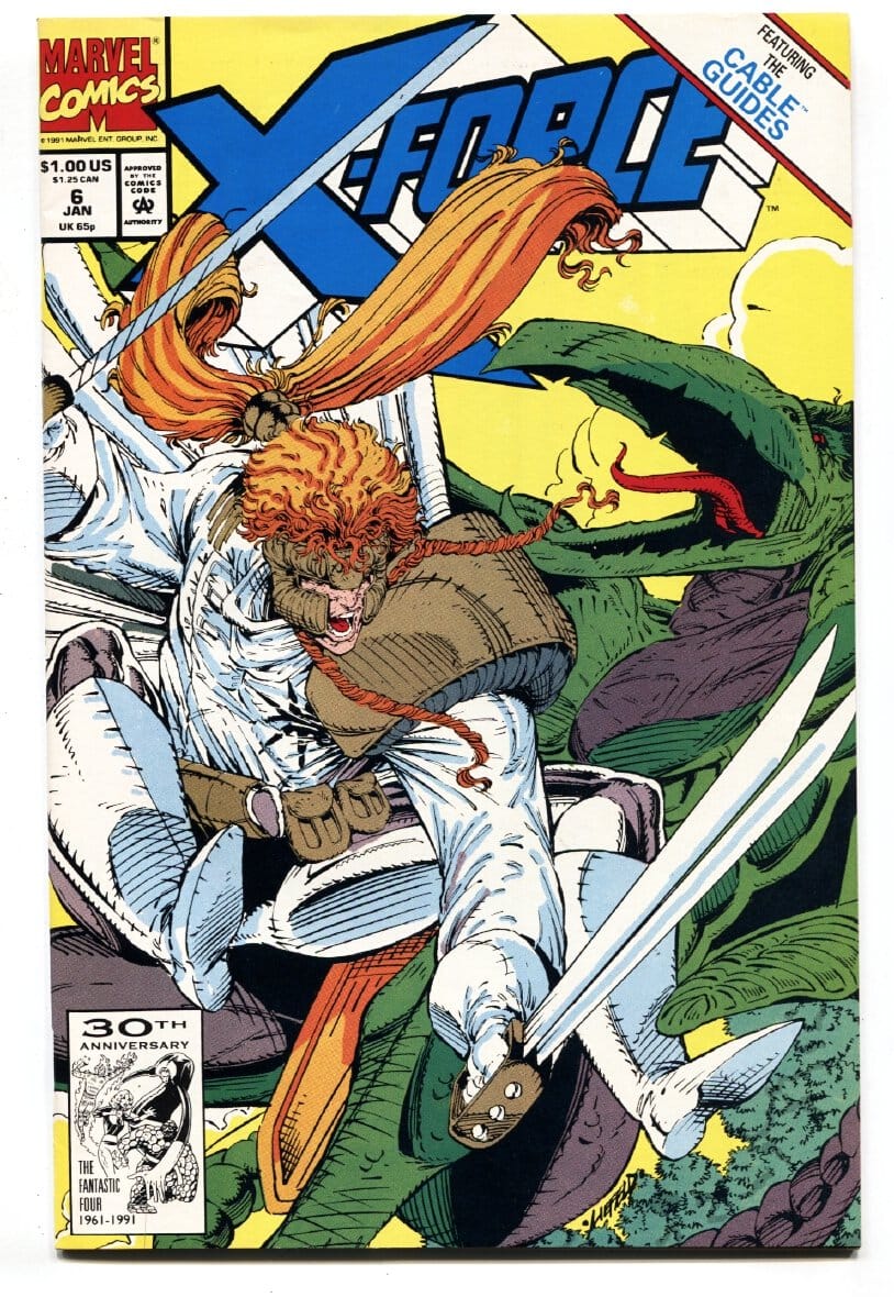 X-Force #6 (1992) - Shatterstar Cover - Marvel Comics 30th Anniversary