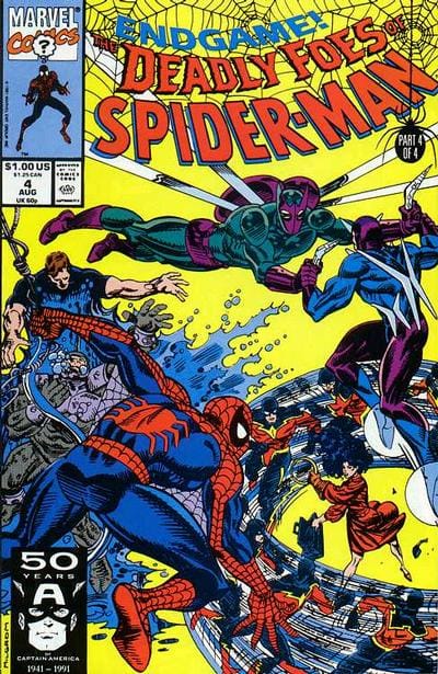 The Deadly Foes of Spider-Man #4 (1991) - The Endgame Finale - Marvel Comics