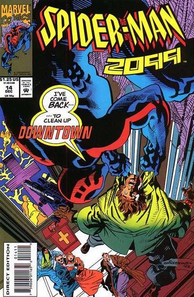 Plunge into the gritty, neon-drenched cyberpunk future of Nueva York with Spider-Man 2099 #14!