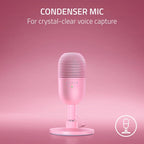 Razer   Seiren   V3   Mini   USB   Microphone   -   Quartz