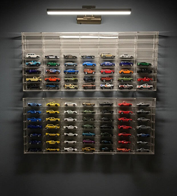 HOT WHEELS STAND 56 Capacity Plexi Display Rack Diecast Car 1:64 Scale