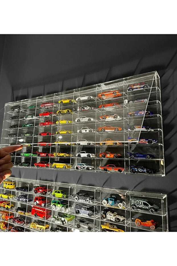 HOT WHEELS STAND 56 Capacity Plexi Display Rack Diecast Car 1:64 Scale