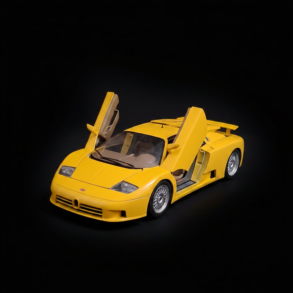 Bburago 1/18 Scale Vintage Bugatti EB 110 GT die-cast model car Made in Italy highly detailed