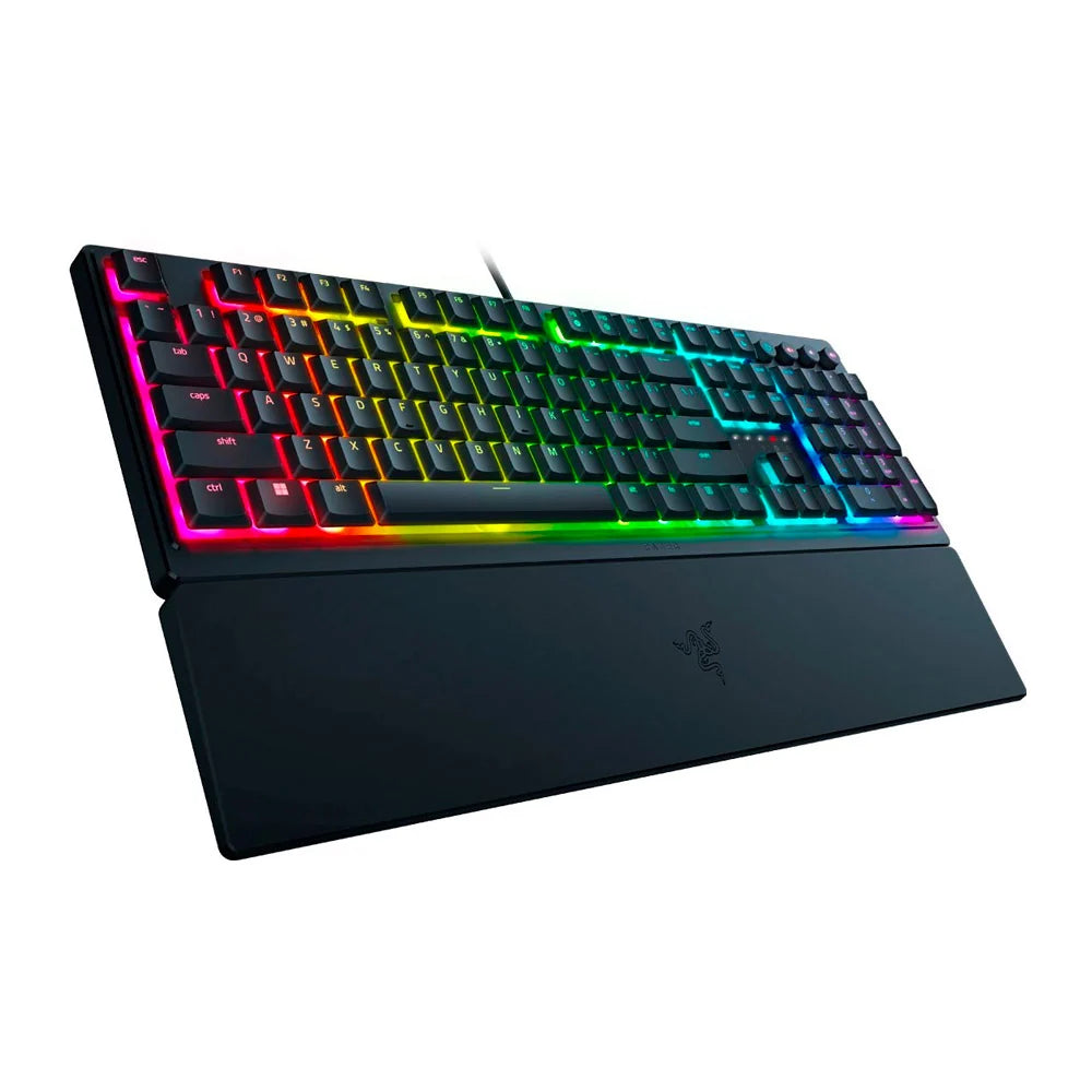 Razer   -   Ornata   V3   Full-Size   Wired   Mecha-Membrane   Gaming   Keyboard   with   Chroma   RGB   Backlighting   -   Black