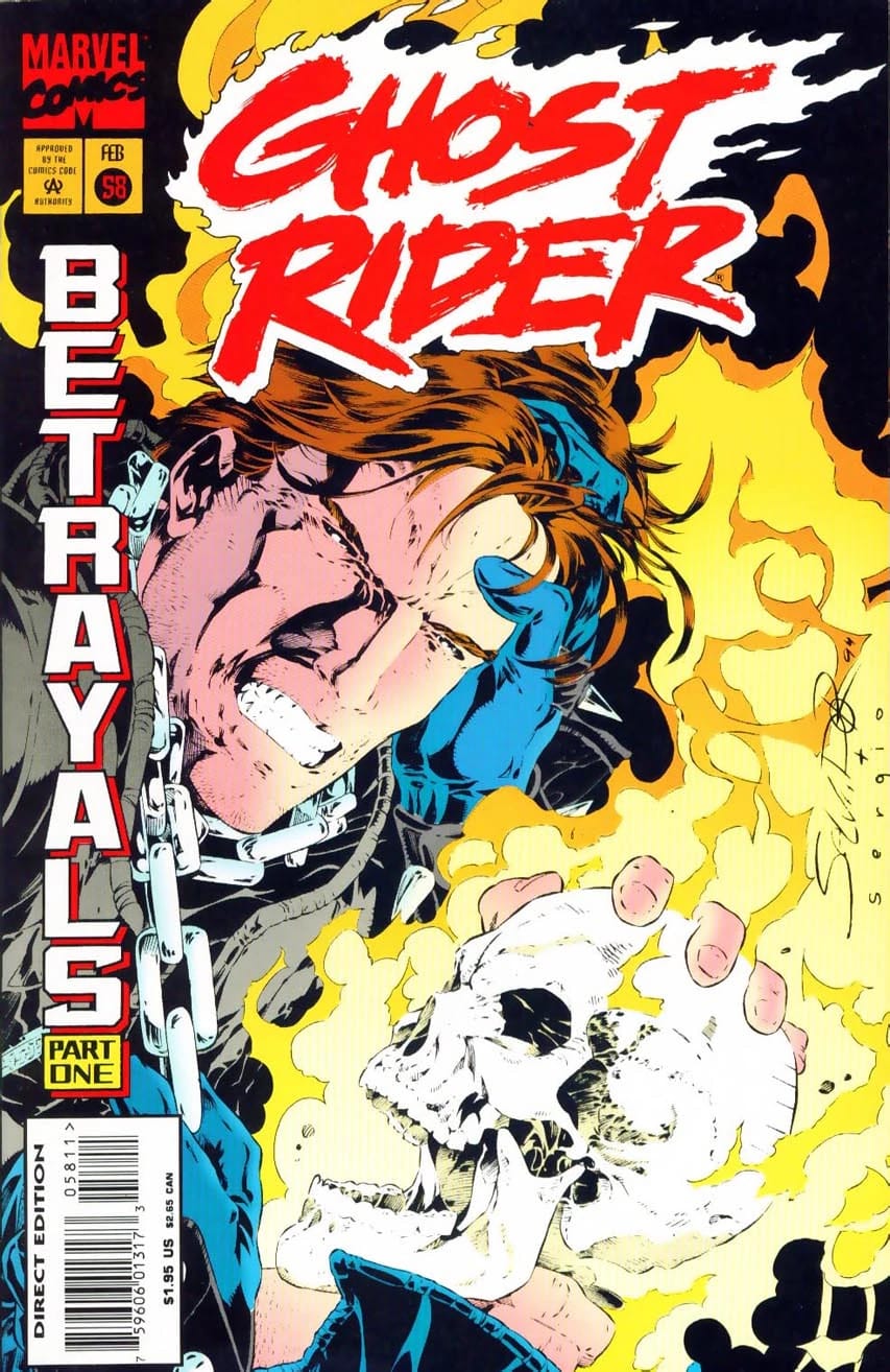 Ghost Rider #58 (1995) - Betrayals Part 1 - Salvador Larroca Art - Marvel Comics