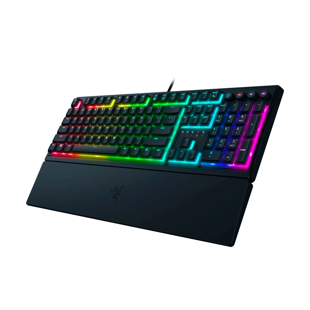 Razer   -   Ornata   V3   Full-Size   Wired   Mecha-Membrane   Gaming   Keyboard   with   Chroma   RGB   Backlighting   -   Black