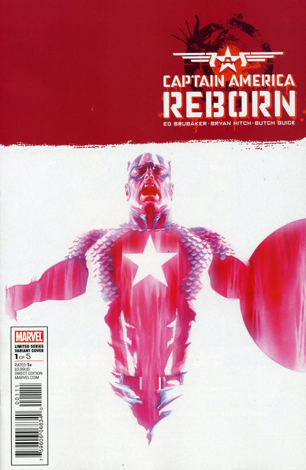 Captain America: Reborn #1 (2009) - Alex Ross 1:25 Variant Cover - Marvel Comics