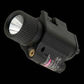 Tactical Flashlight and Red Laser Sight Combo