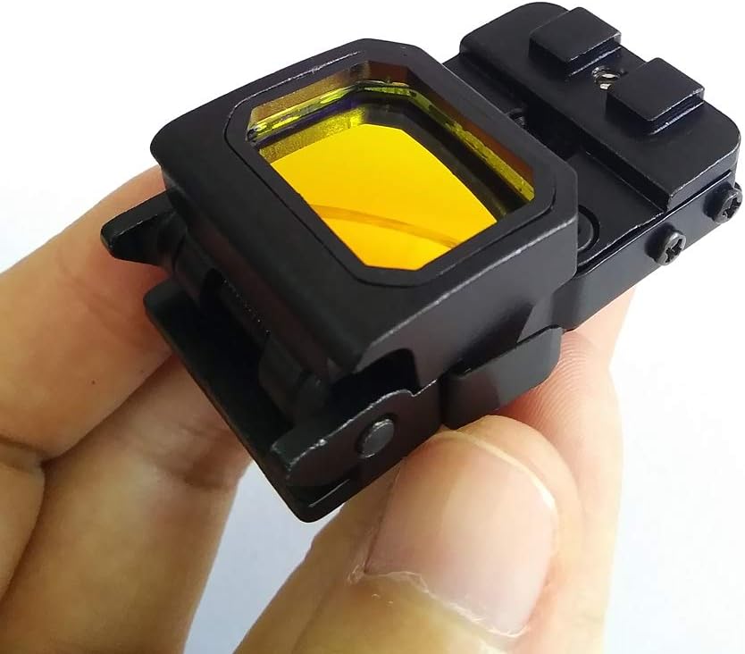 HWZ Flip Red Dot Pistol Sight 3 MOA MOS Slide Mount Backup Iron Sights