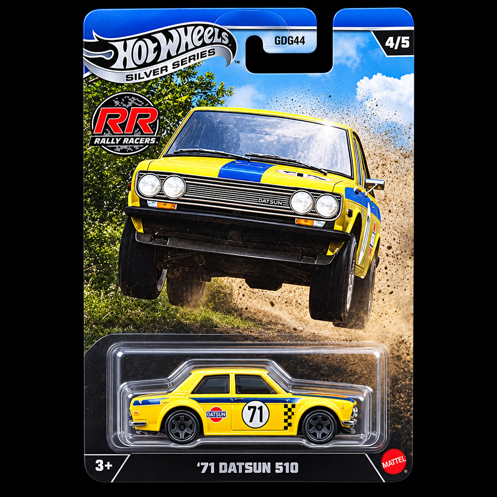 Hot Wheels Silver Series Rally Racers '71 Datsun 510