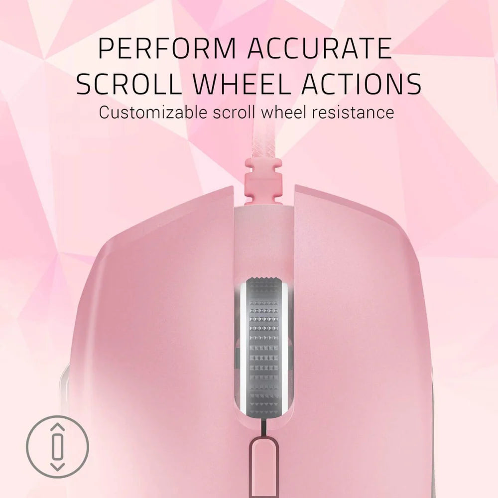 Razer   Basilisk   Gaming   Mouse   -   Quartz   Pink