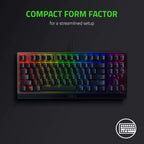 Razer   Blackwidow   V3   Tenkeyless   -   Mechanical   Gaming   Keyboard   (Yellow   Switch)-   Black