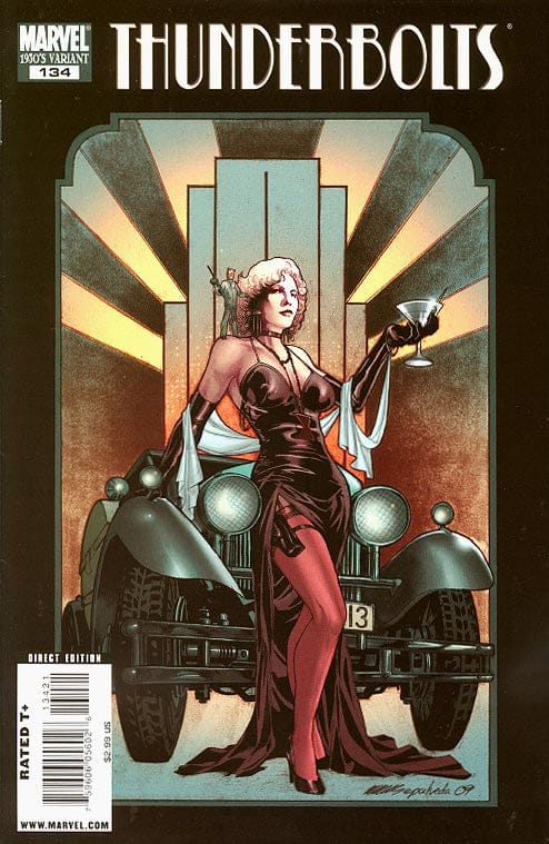 Thunderbolts #134 (2009) - 1930s Decade Theme 1:10 Incentive Variant - Marvel Comics