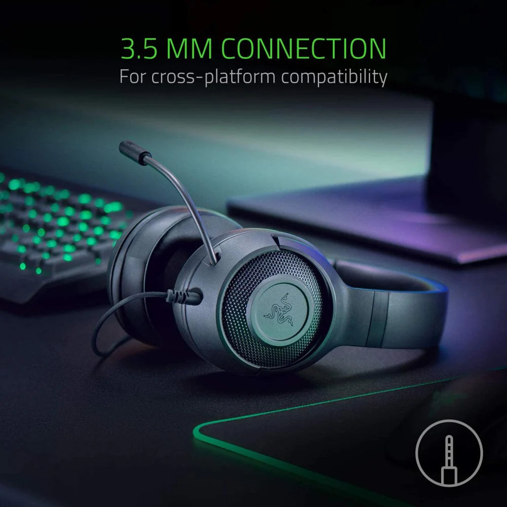 Razer   Kraken   X   Lite   Ultralight   Gaming   Headset:   7.1   Surround   Sound   -   Black