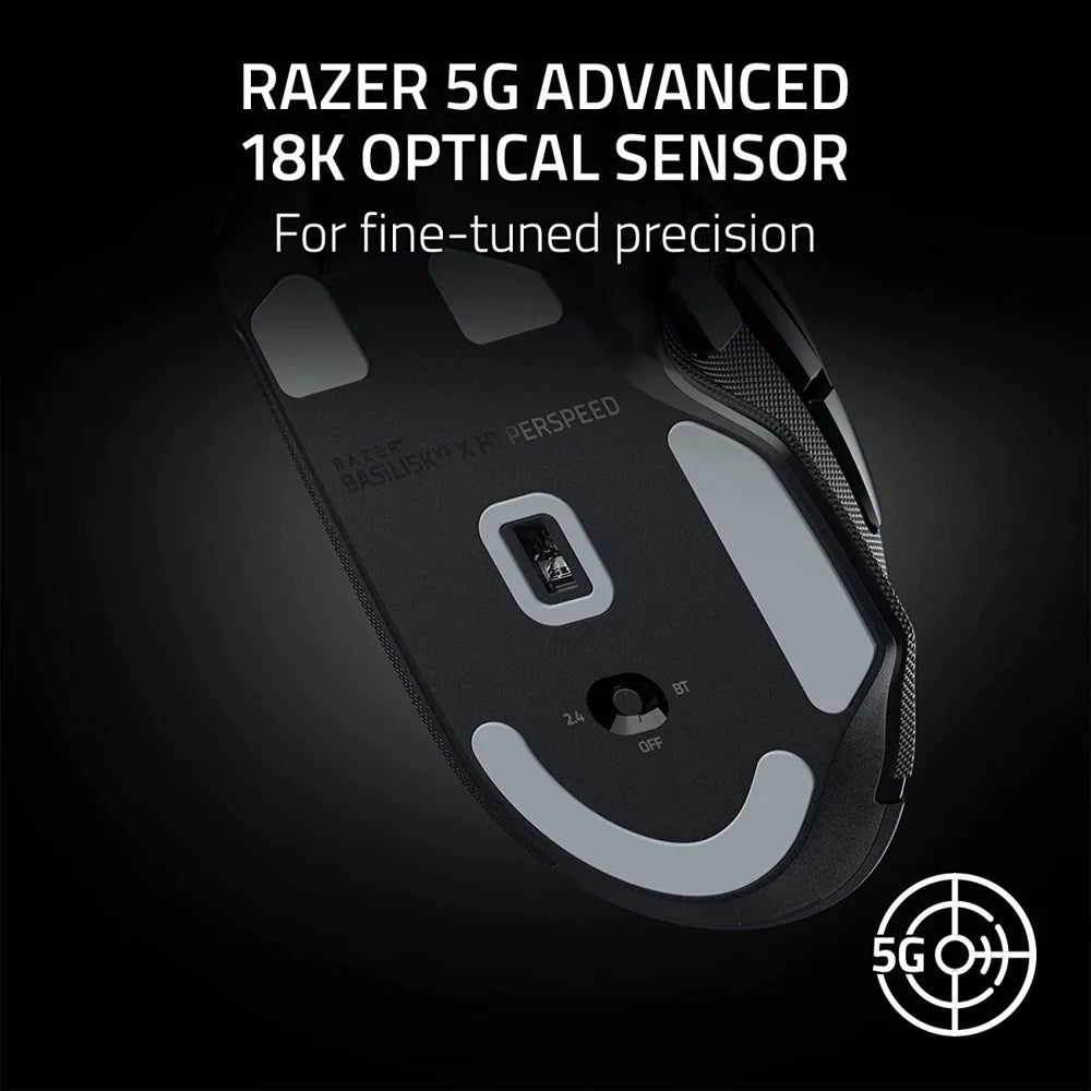 Razer   Basilisk   V3   X   HyperSpeed   -   Customizable   Wireless   Gaming   Mouse