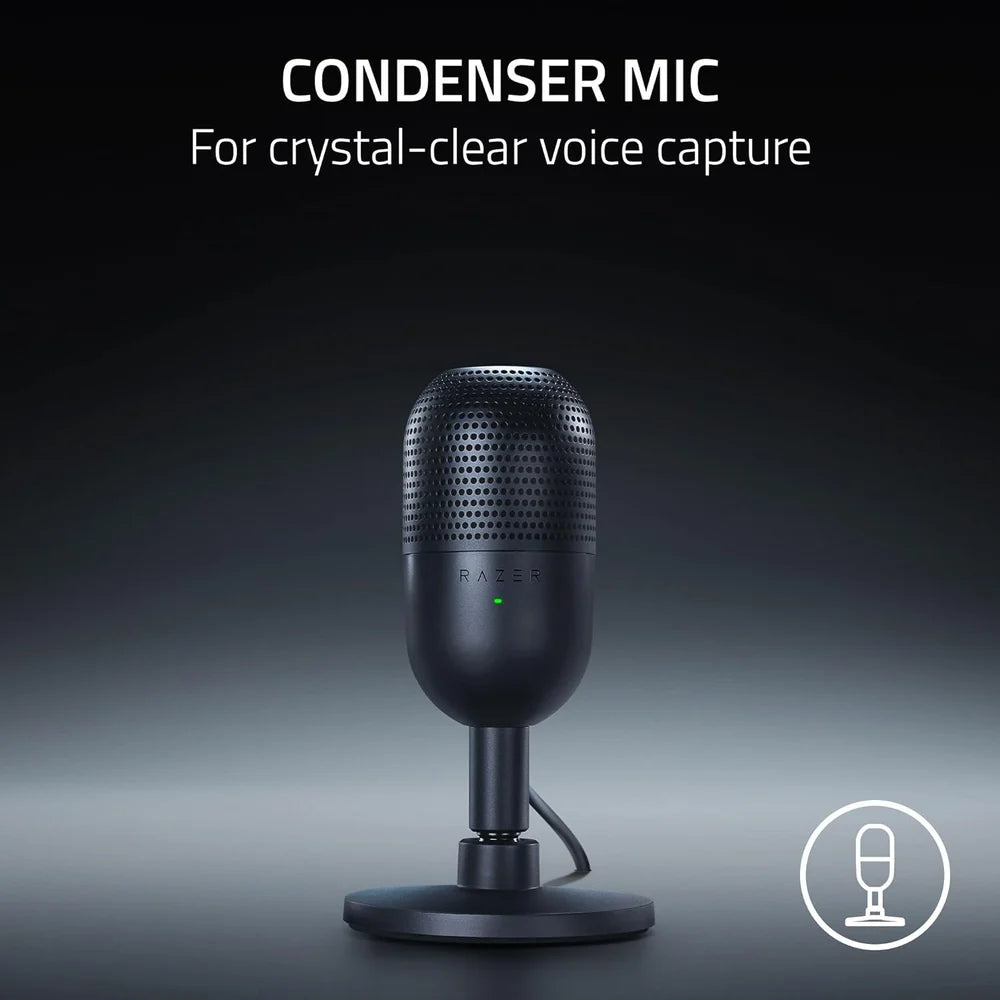 Razer   Seiren   V3   Mini   USB   Microphone   White