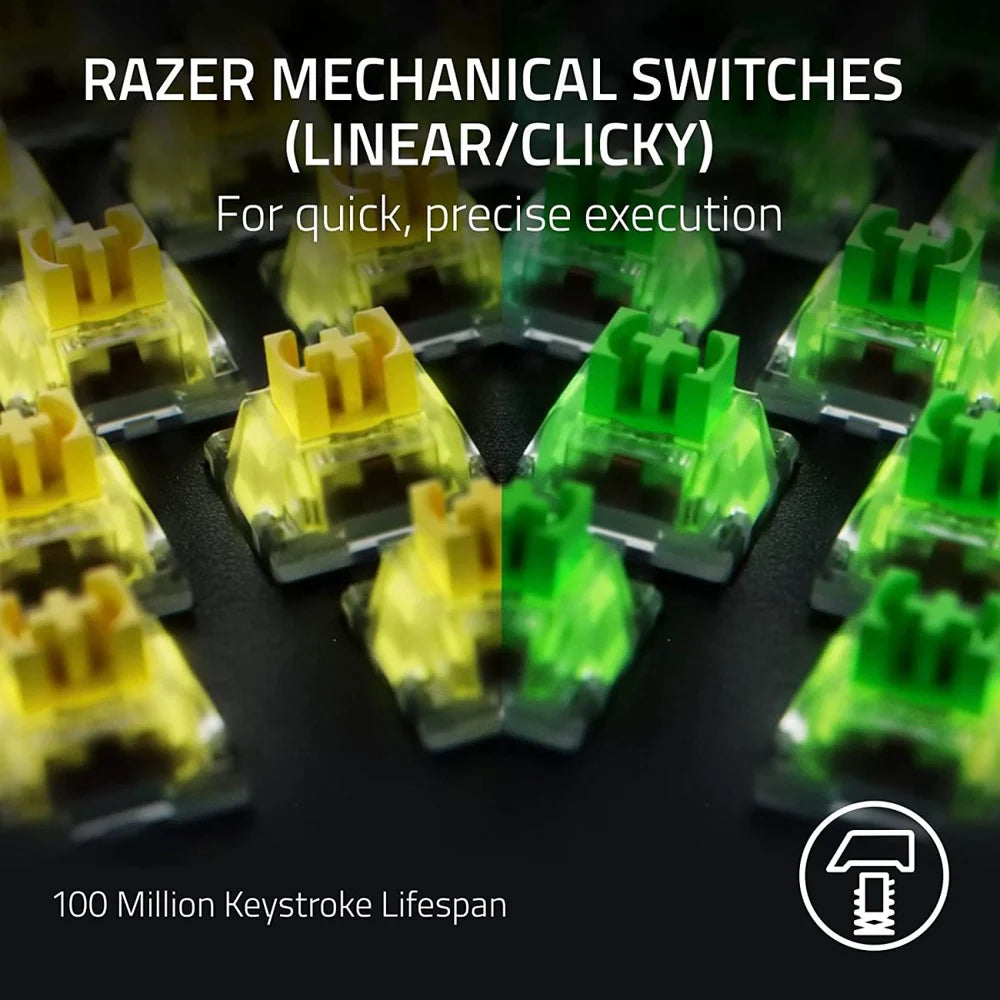 Razer   BlackWidow   V4   Pro   -   Mechanical   Gaming   Keyboard   (Green   Switch)   -   US   Layout