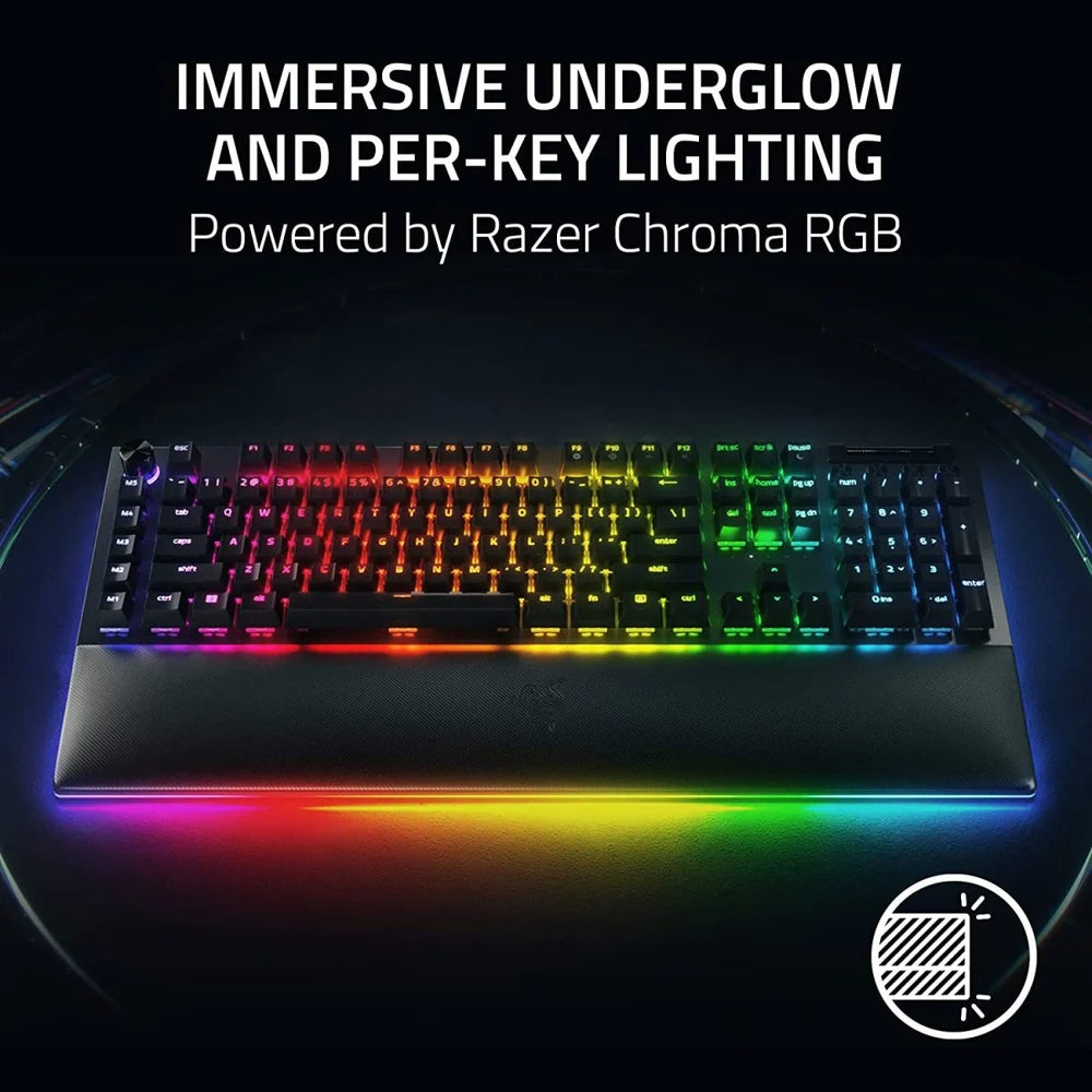 Razer   BlackWidow   V4   Pro   -   Mechanical   Gaming   Keyboard   (Green   Switch)   -   US   Layout