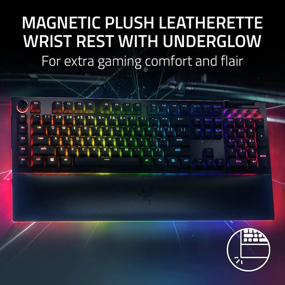 Razer   BlackWidow   V4   Pro   -   Mechanical   Gaming   Keyboard   (Green   Switch)   -   US   Layout