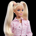 Barbie Deluxe Style Doll #9 with Blonde Hair in Pink Denim Outfit