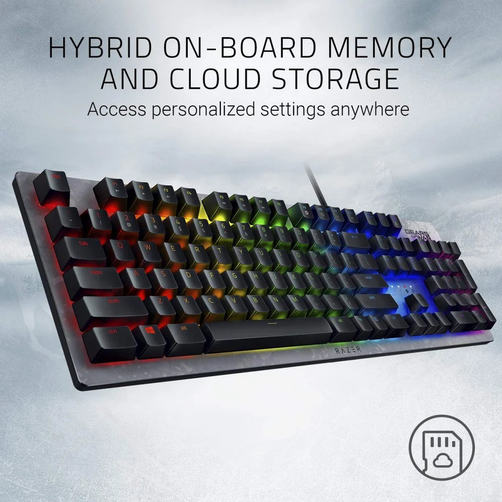 Razer   Huntsman   Mechanical   Gaming   Keyboard   -   Gears   of   War   5   edition   -   US   Layout