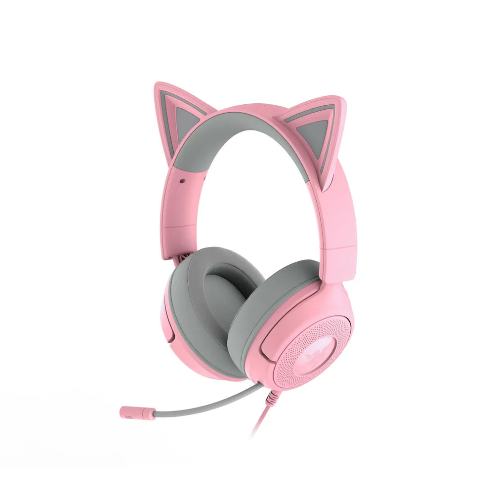 Razer   Kraken   Kitty   V3   X   -   Wired   Headset   with   Kitty   Ears Pink