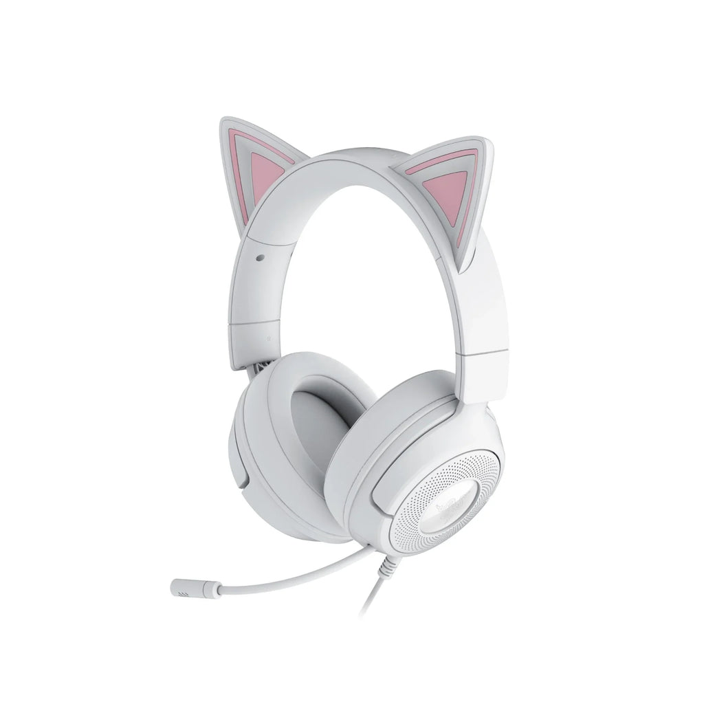 Razer   Kraken   Kitty   V3   X   -   Wired   Headset   with   Kitty   Ears White
