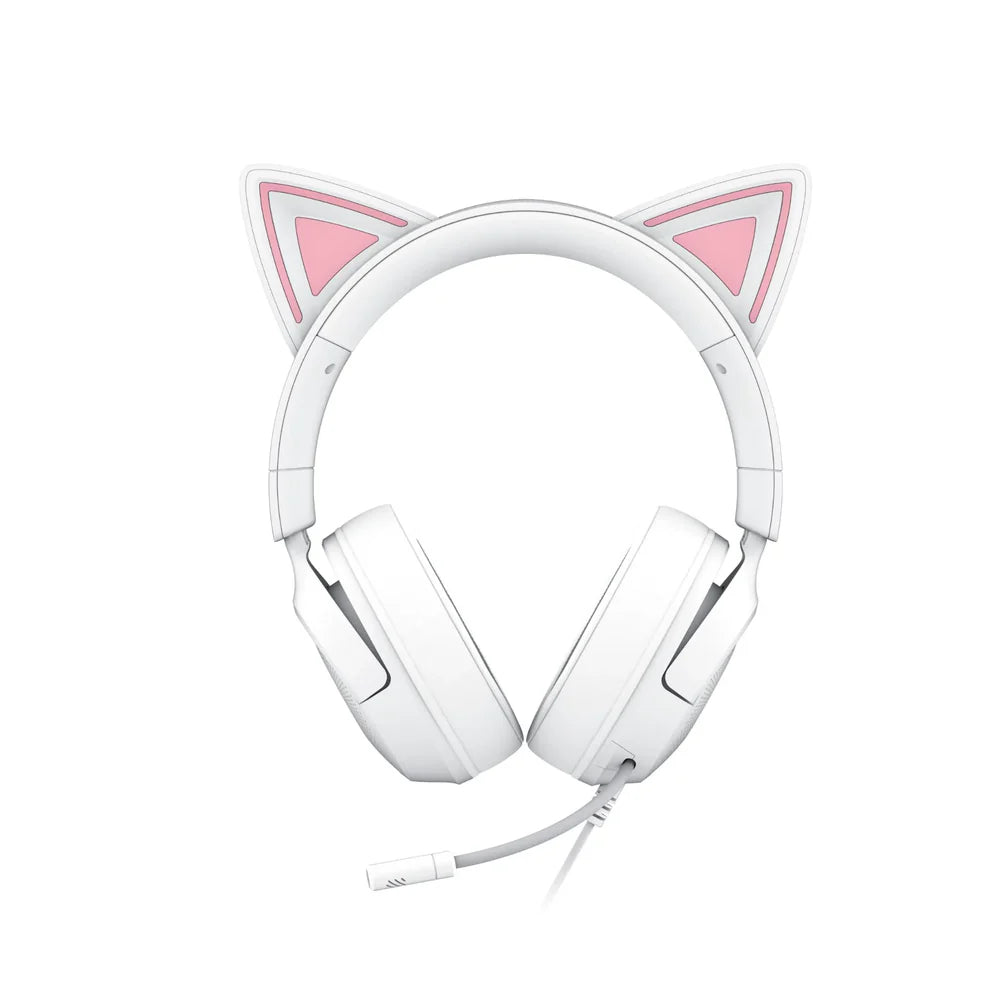 Razer   Kraken   Kitty   V3   X   -   Wired   Headset   with   Kitty   Ears White