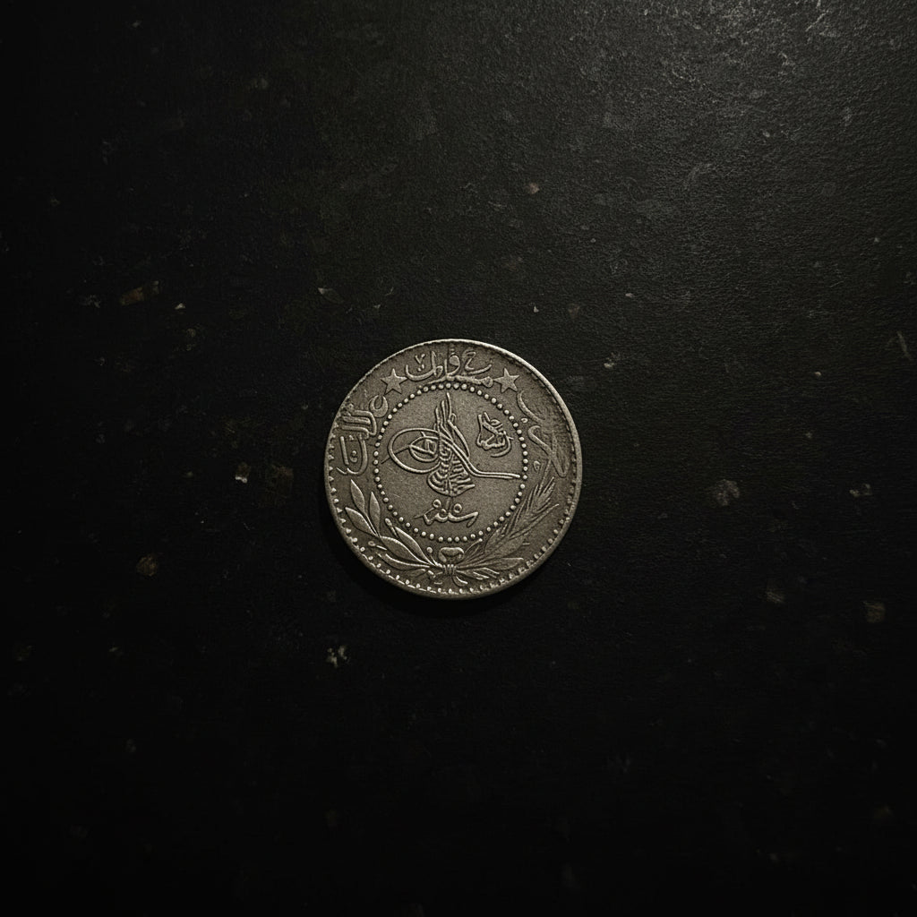 40 Para coin from the Ottoman Empire dated AH 1327 (1909–1918} WW1