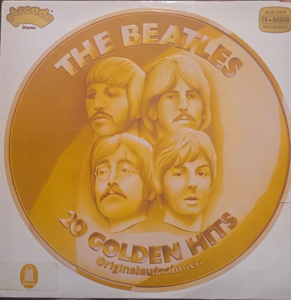 vintage 1979 vinyl LP compilation titled The Beatles – 20 Golden Hits