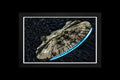 Framed Canvas  STAR WARS Millennium Falcon traveling through hyperspace 60cm X 80CM