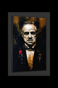 canvas art print of Marlon Brando as Don Vito Corleone from The Godfather. 70CM X 100CM