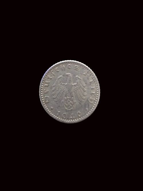 5 Reichspfennig coin from Nazi Germany, minted out of zinc during World War II