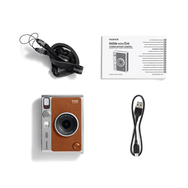 Fujifilm   Instax   Mini   Evo   -   Hybrid   Instant   Camera  brown