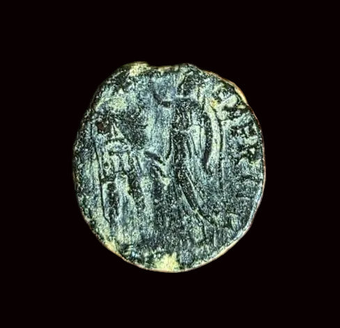 original ancient Roman Empire coin , Constantius II, Vetranio, Maiorina, 350 ad