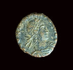 ancient Roman coin minted during the Constantinian dynasty (circa 337–340 AD) under Constantine the Great or his sons