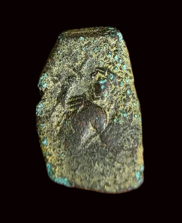 Arab-Byzantine bronze Fals struck around 640–680 AD, heavily imitative of the Byzantine Emperor Constans II.