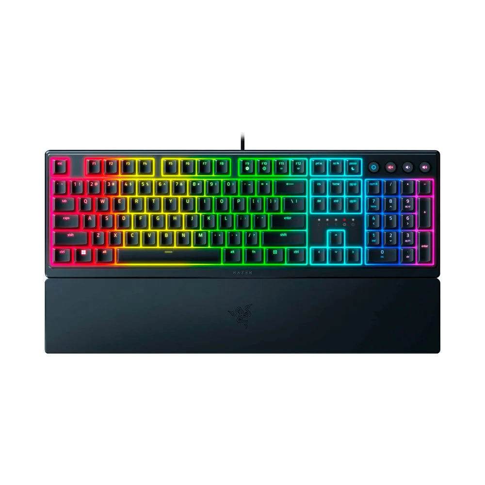 Razer   -   Ornata   V3   Full-Size   Wired   Mecha-Membrane   Gaming   Keyboard   with   Chroma   RGB   Backlighting   -   Black
