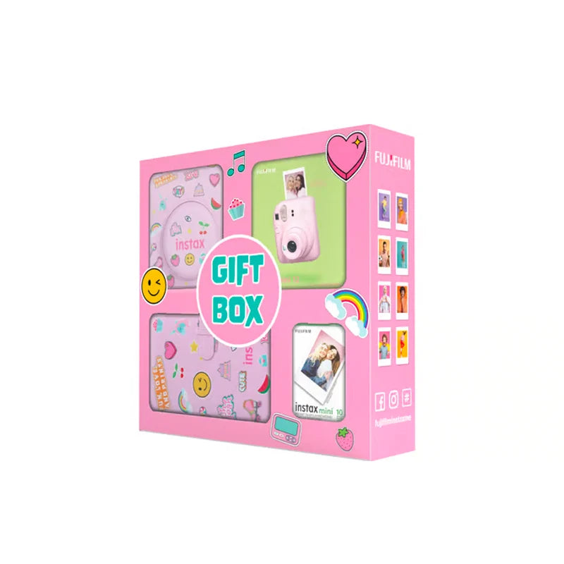 Fujifilm   Instax   Mini   12   Gift   Box   Instant   Camera  Blue color +   Mini   film   +   Protective   Case   +   Photo   Album