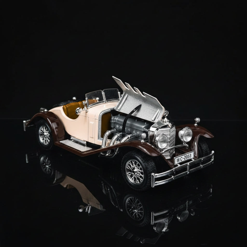 BBURAGO 1:18 SCALE VINTAGE  1928 Mercedes-Benz SSK MADE IN ITALY