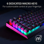 Razer   BlackWidow   V4   X   -   Mechanical   Gaming   Keyboard:   Green   Switches   Tactile   &   Clicky