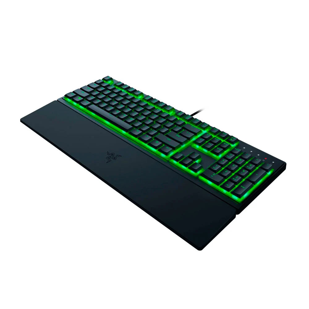 Razer   -   Ornata   V3   X   Full-Size   Wired   Membrane   Gaming   Keyboard   with   Chroma   RGB   Backlighting   -   Black