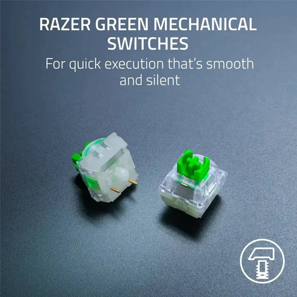 Razer   BlackWidow   V4   X   Minecraft   Edition   Mechanical   Gaming   Keyboard   –   Full-Size   RGB   Wired   with   Clicky   Green   Switches