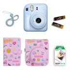 Fujifilm   Instax   Mini   12   Gift   Box   Instant   Camera  Blue color +   Mini   film   +   Protective   Case   +   Photo   Album