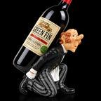 vintage “James the Butler” wine bottle holder