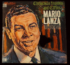 vintage 12-inch vinyl LP "Christmas Hymns and Carols" by tenor Mario Lanza