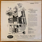 classic 1957 vinyl LP album cover for A Jolly Christmas from Frank Sinatra