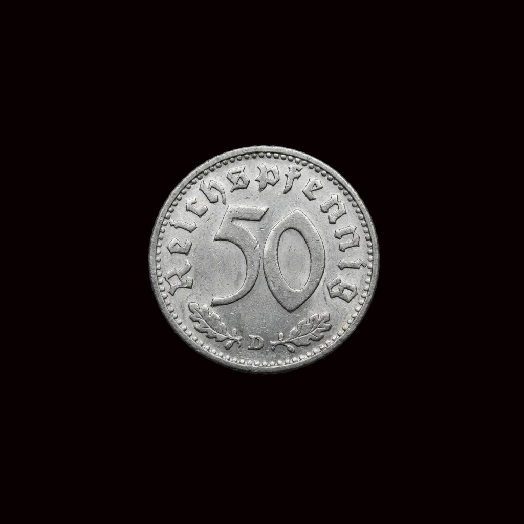Nazi 1935- Germany 50 Reichspfennig Coin