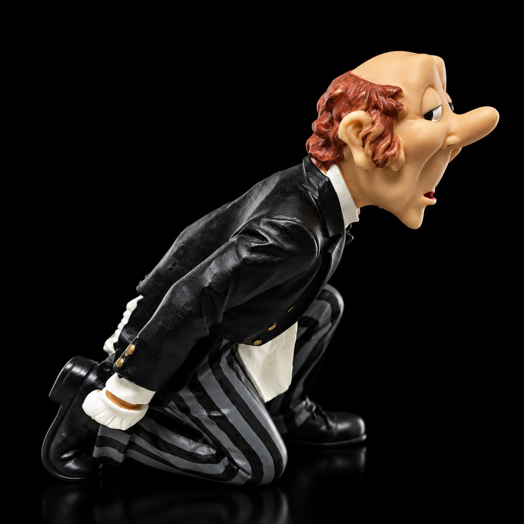 vintage “James the Butler” wine bottle holder